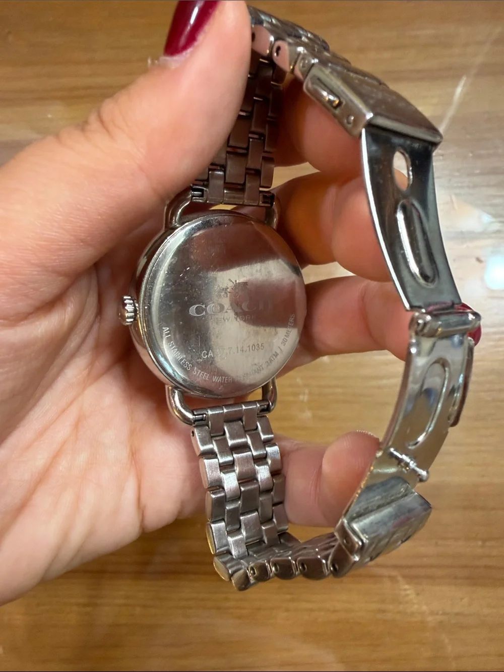 Coach Silver Links Watch